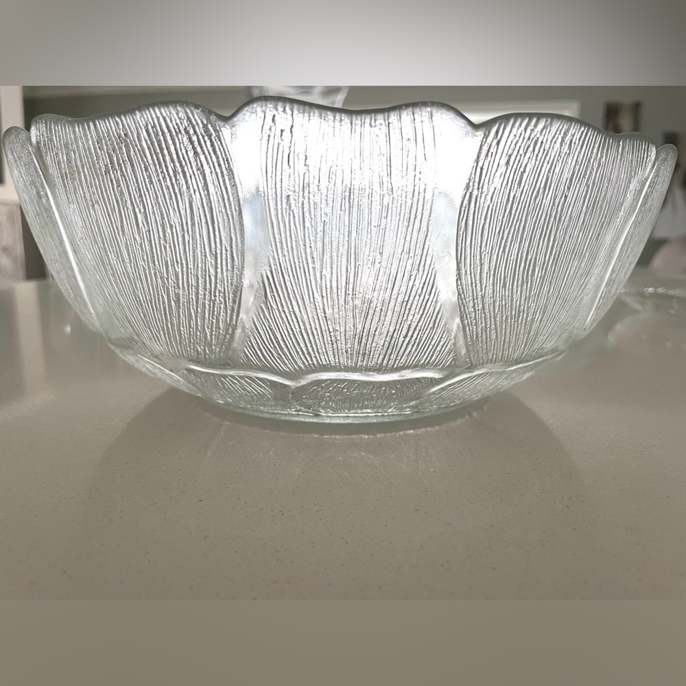 Arcoroc 80s Large Glass Serving Bowl